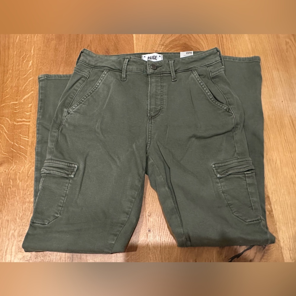Paige Army Green Jeans